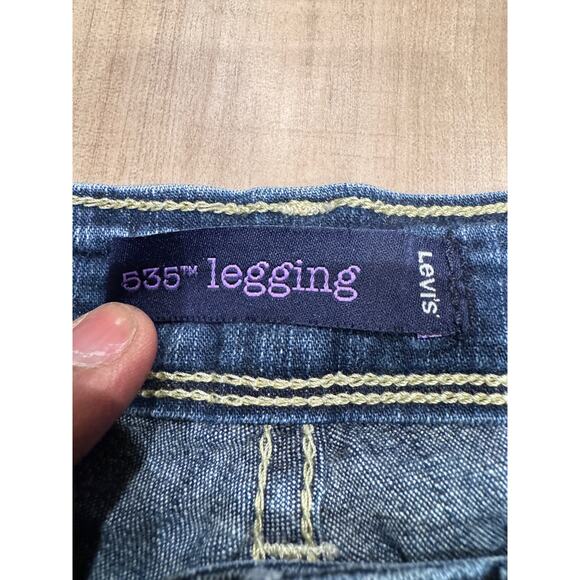 Levi Strauss & Co. 535 Denim Legging Jeans Zipper Hem Medium Wash Womens Size 7M - Picture 11 of 14